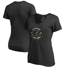 New York Knicks Women's Cloak Camo V-Neck T-Shirt