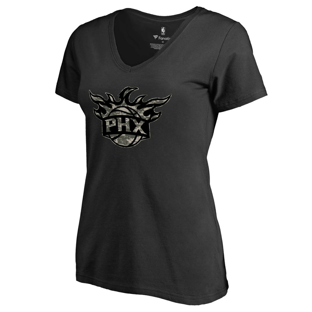 Phoenix Suns Women's Cloak Camo V-Neck T-Shirt