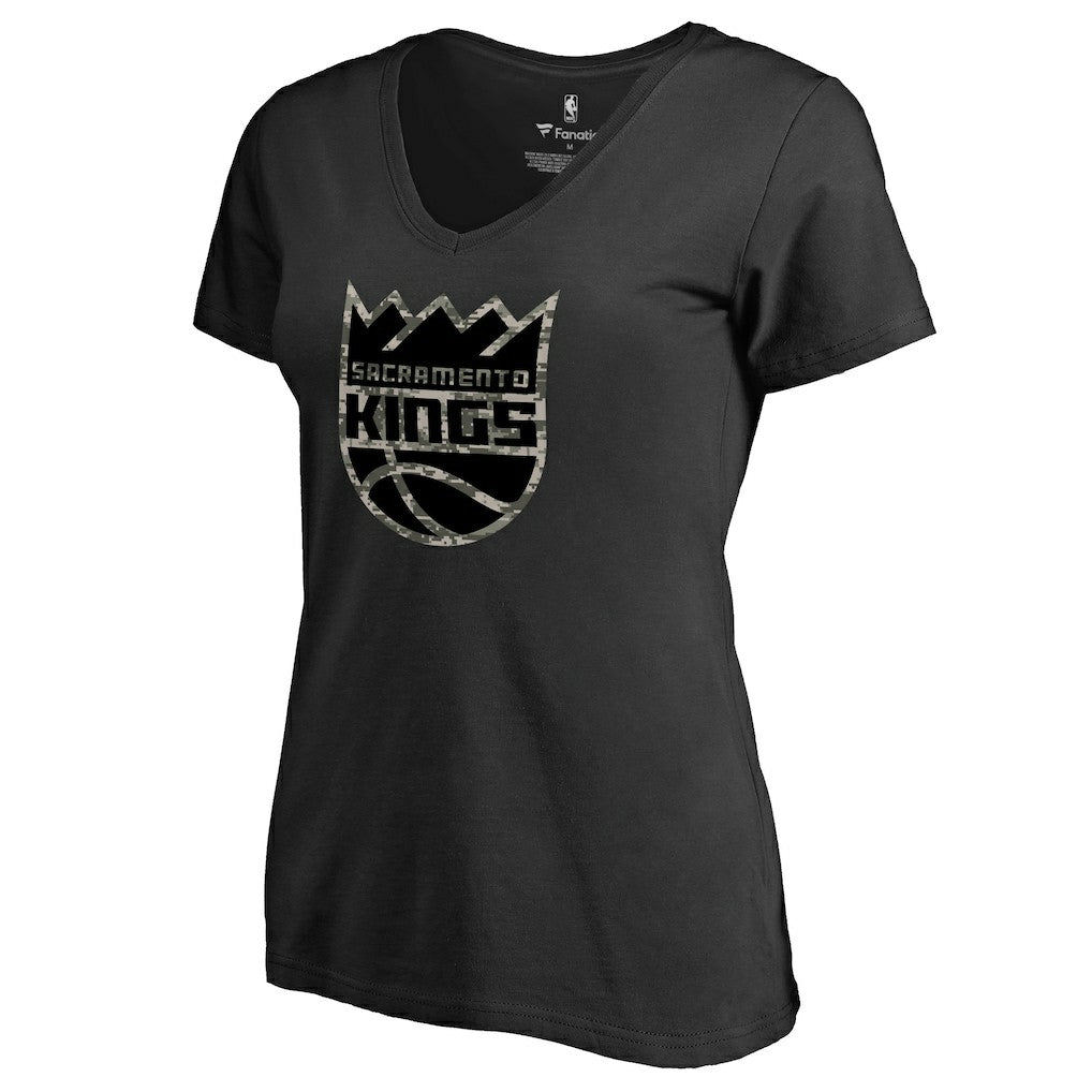 Sacramento Kings Women's Cloak Camo V-Neck T-Shirt sale