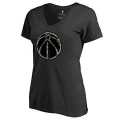 Washington Wizards Women's Cloak Camo V-Neck T-Shirt