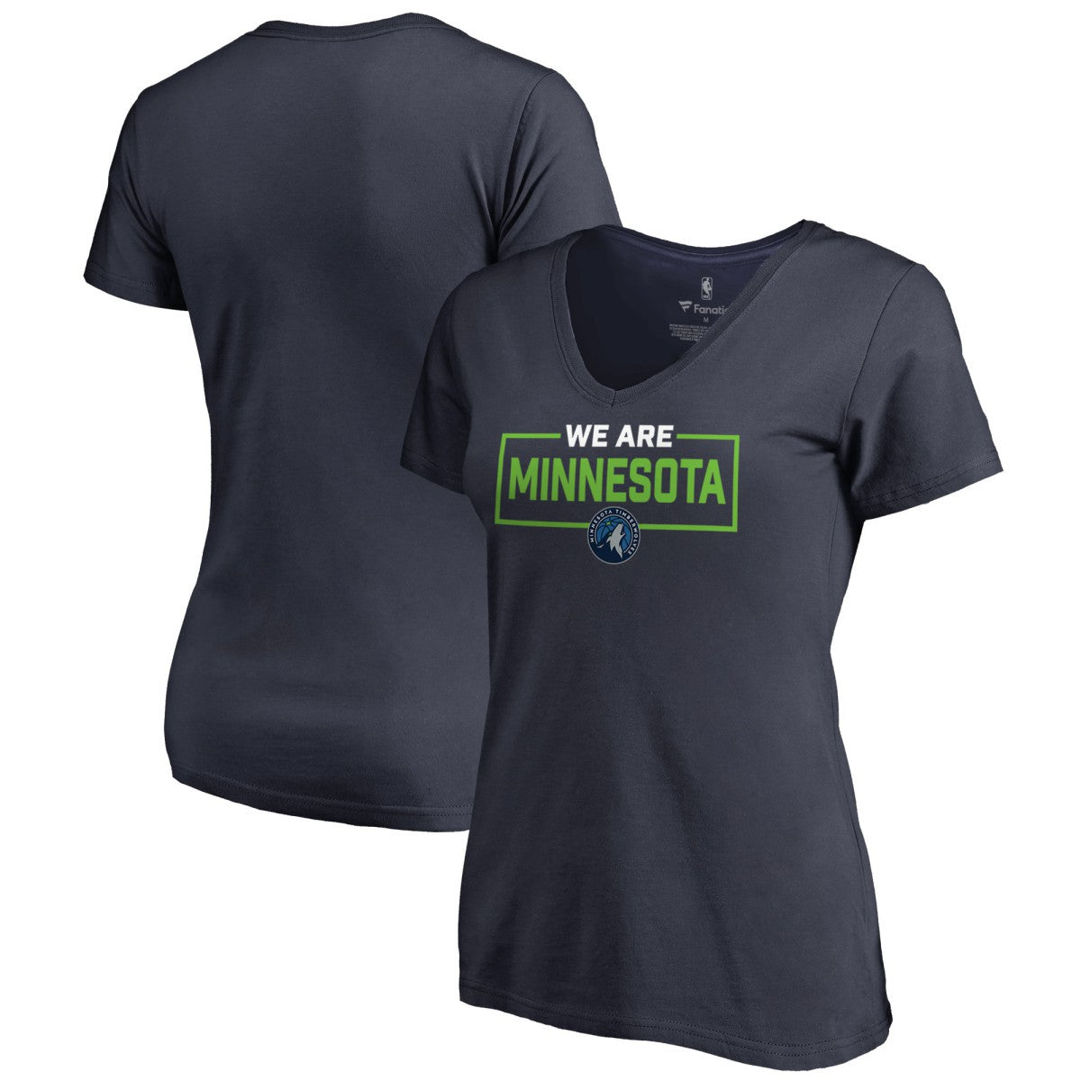 Minnesota Timberwolves Women's We Are Iconic Collection V-Neck T-Shirt