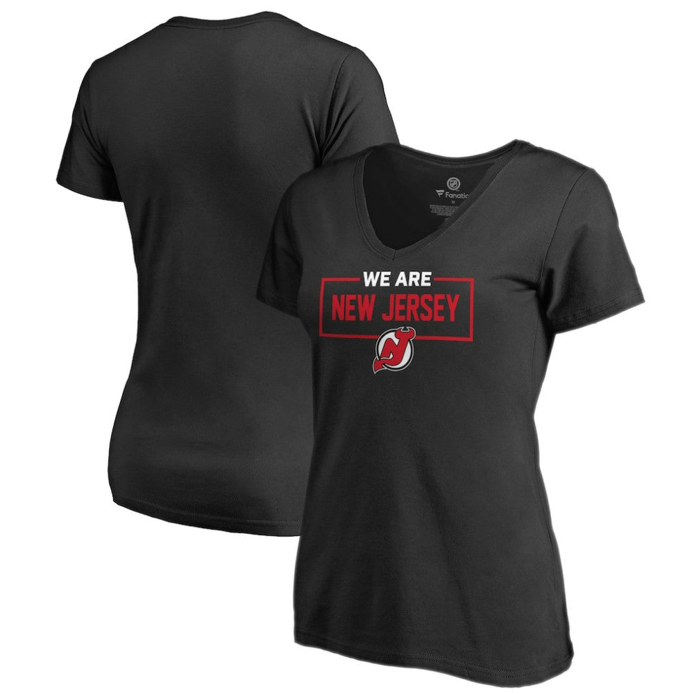 NHL New Jersey Devils Women's Iconic Collection V-Neck T-Shirt