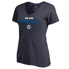 NHL Winnipeg Jets Women's Iconic Collection V-Neck T-Shirt