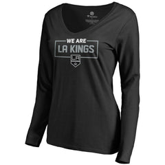 NHL Los Angeles Kings Women's Iconic Collection We Are Long Sleeve V-Neck T-Shirt