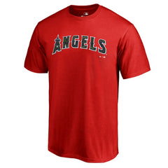 Red Los Angeles Angels Armed Forces Wordmark T-Shirt