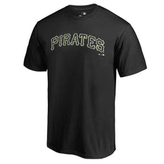 Black Pittsburgh Pirates Armed Forces Wordmark T-Shirt