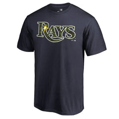 Navy Tampa Bay Rays Armed Forces Wordmark T-Shirt