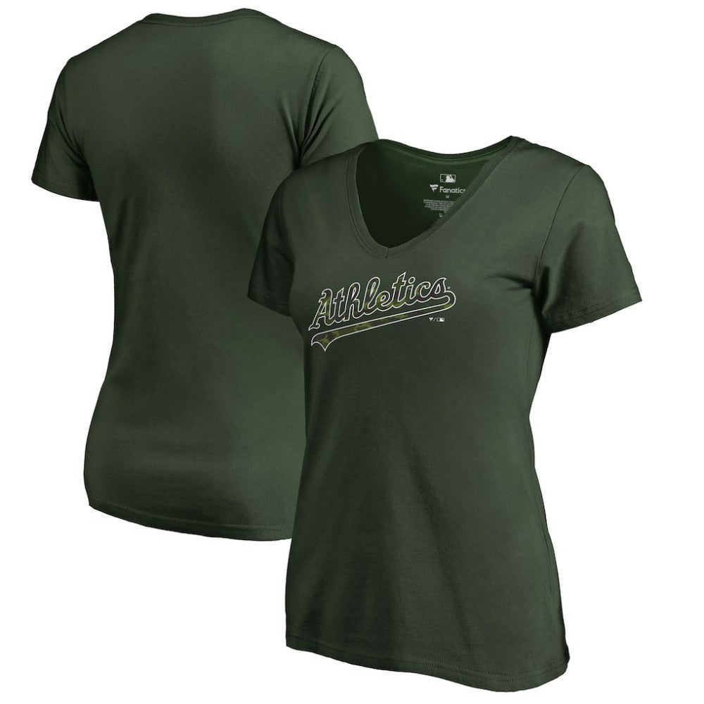 Green Athletics Women's Armed Forces Wordmark T-Shirt