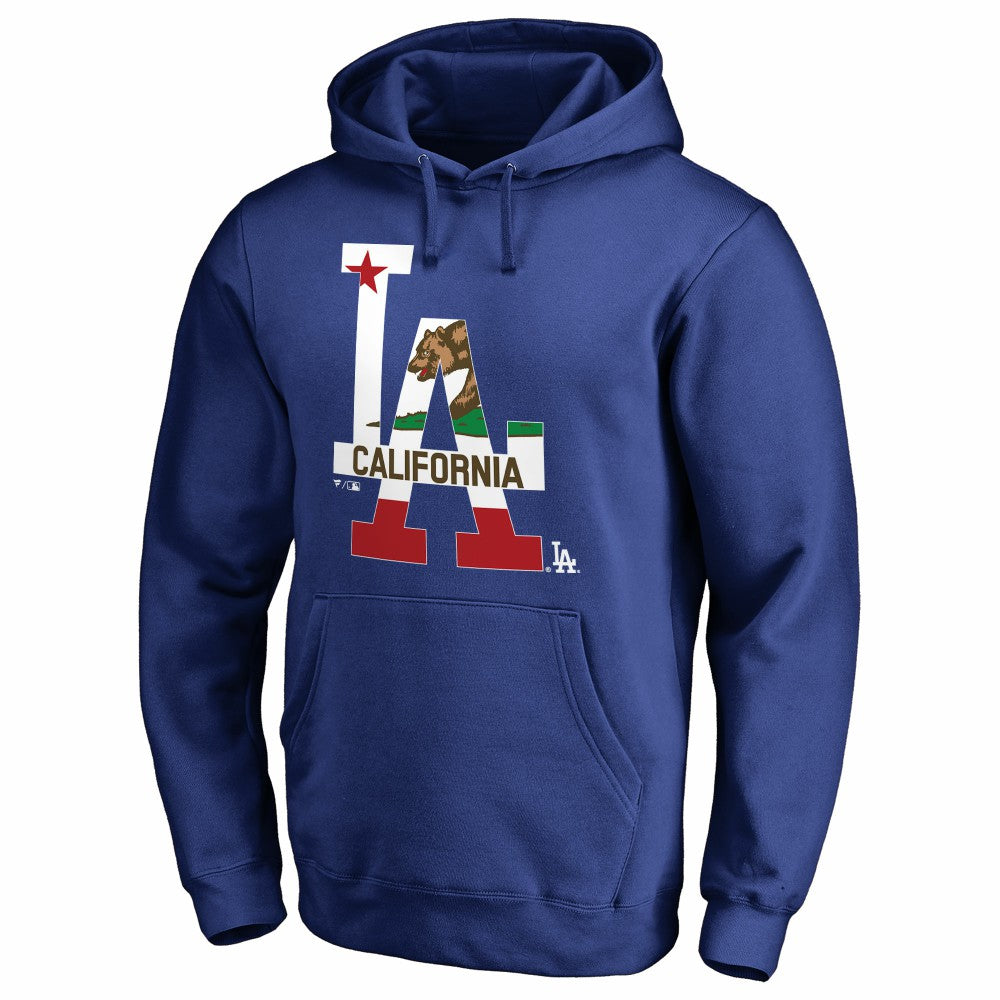 Royal Los Angeles Dodgers Hometown Collection Cali Flag Pullover Hoodie