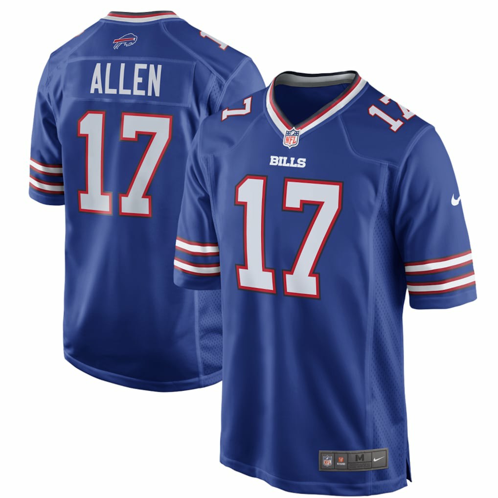 Josh Allen  Game Player Jersey - Buffalo Bills Jerseys