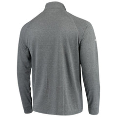 Heathered Charcoal Detroit Tigers Stitches Team Raglan Quarter-Zip Pullover Jacket