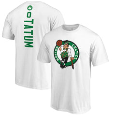 Jayson Tatum Boston Celtics Backer Name & Number T-Shirt