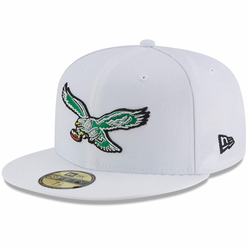Throwback Logo Omaha 59FIFTY Fitted Hat - Philadelphia Eagles Hats