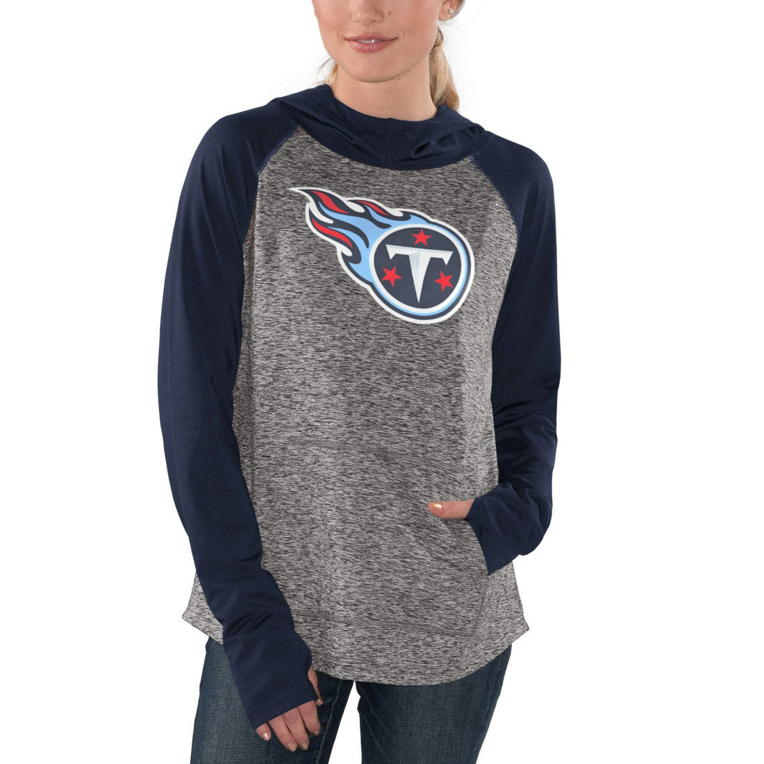 G-III 4Her by Carl Banks Women's ship Ring Pullover Hoodie - Tennessee Titans Hoodies