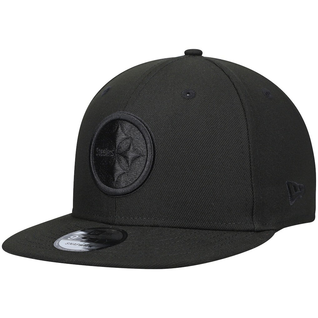 Black On Black 9FIFTY Adjustable Hat - Pittsburgh Steelers Hats