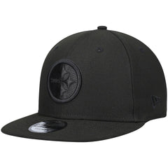 Black On Black 9FIFTY Adjustable Hat - Pittsburgh Steelers Hats