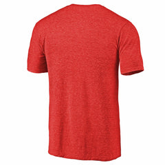 Heathered Red Cincinnati Reds Cooperstown Collection Forbes Tri-Blend T-Shirt