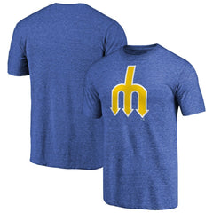 Heathered Royal Seattle Mariners Cooperstown Collection Forbes Tri-Blend T-Shirt