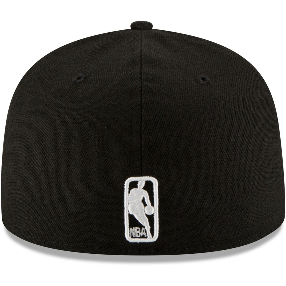 New Era Miami Heat Black & White Logo 59FIFTY Fitted Hat