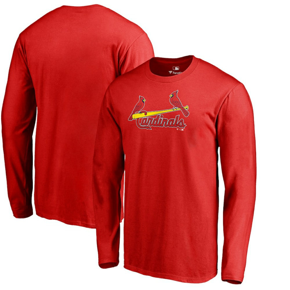 Red St. Louis Cardinals Team Wordmark Long Sleeve T-Shirt
