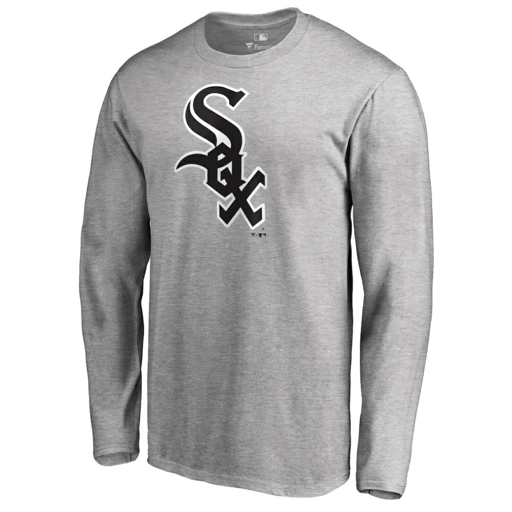 Heathered Gray Chicago White Sox Team Wordmark Long Sleeve T-Shirt