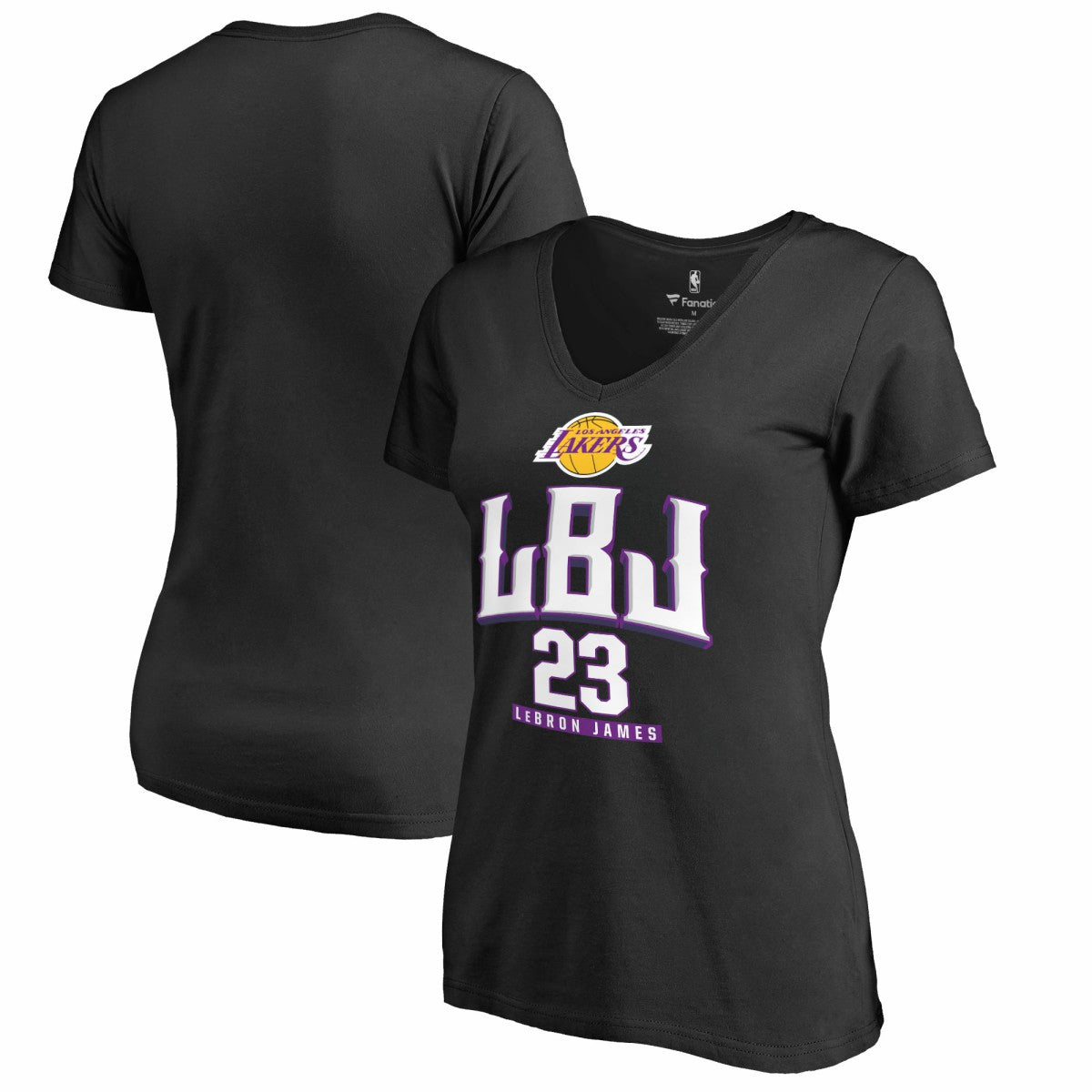 LeBron James Los Angeles Lakers Women's Hometown Collection LBJ V-Neck T-Shirt