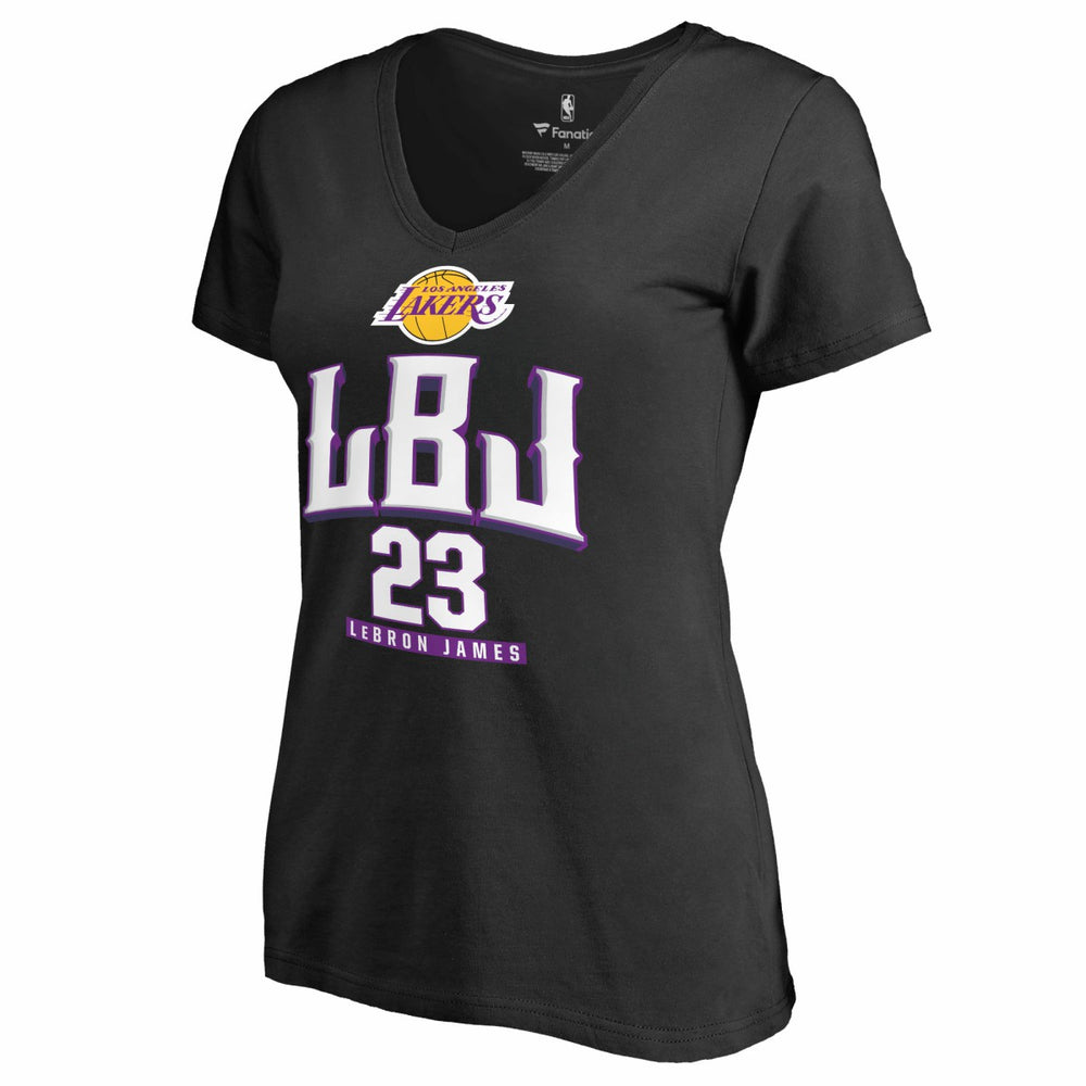 LeBron James Los Angeles Lakers Women's Hometown Collection LBJ V-Neck T-Shirt