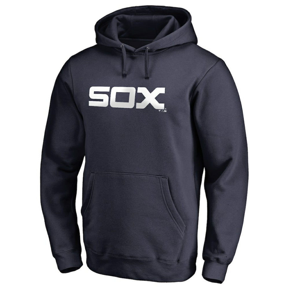Navy Chicago White Sox Vintage Cooperstown Collection Wahconah Fitted Pullover Hoodie