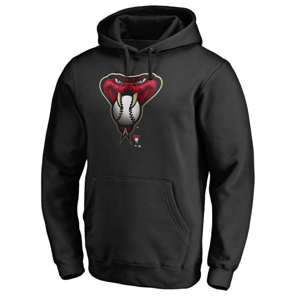 Black Arizona Diamondbacks Midnight Mascot Pullover Hoodie