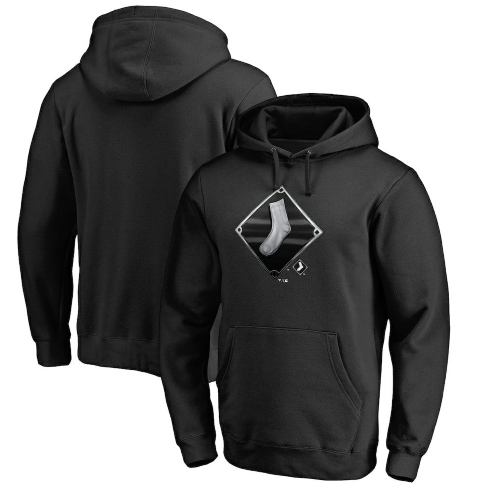Black Chicago White Sox Midnight Mascot Pullover Hoodie