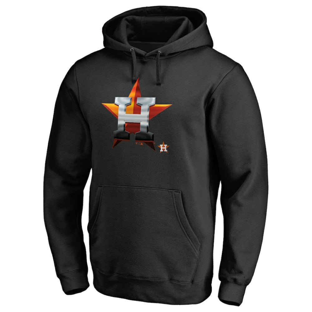 Black Houston Astros Midnight Mascot Pullover Hoodie