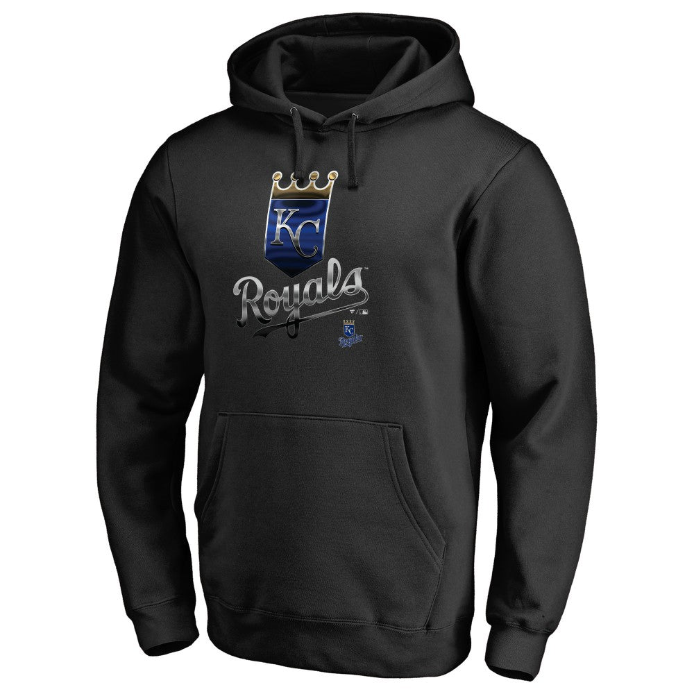Black Kansas City Royals Midnight Mascot Pullover Hoodie