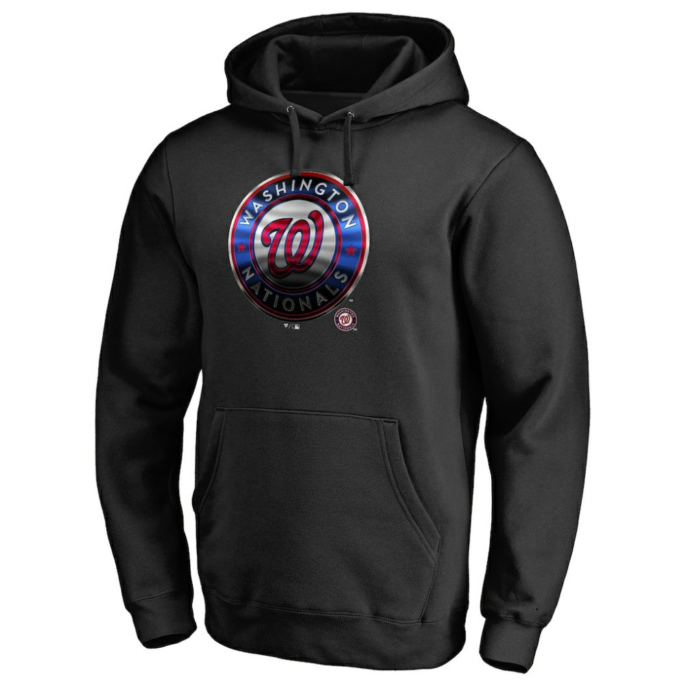 Black Washington Nationals Midnight Mascot Pullover Hoodie