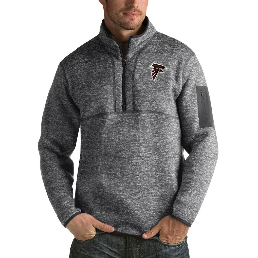 Antigua Fortune Big & Tall Quarter-Zip Pullover Jacket - Atlanta Falcons Pullover