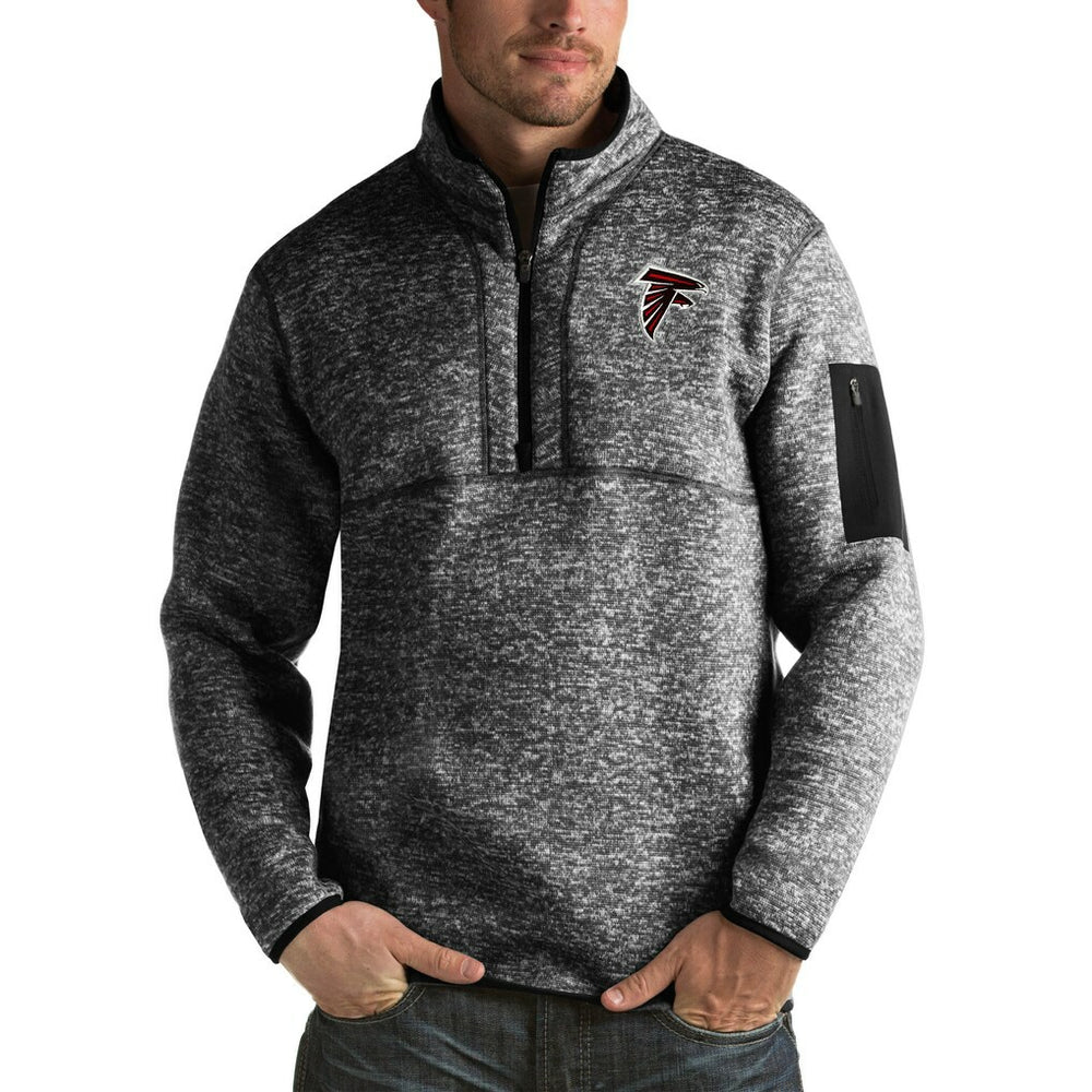 Antigua Fortune Big & Tall Quarter-Zip Pullover Jacket - Atlanta Falcons Pullover