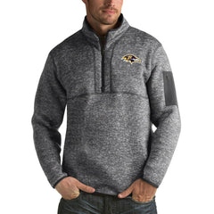 Antigua Fortune Big & Tall Quarter-Zip Pullover Jacket - Baltimore Ravens Pullover