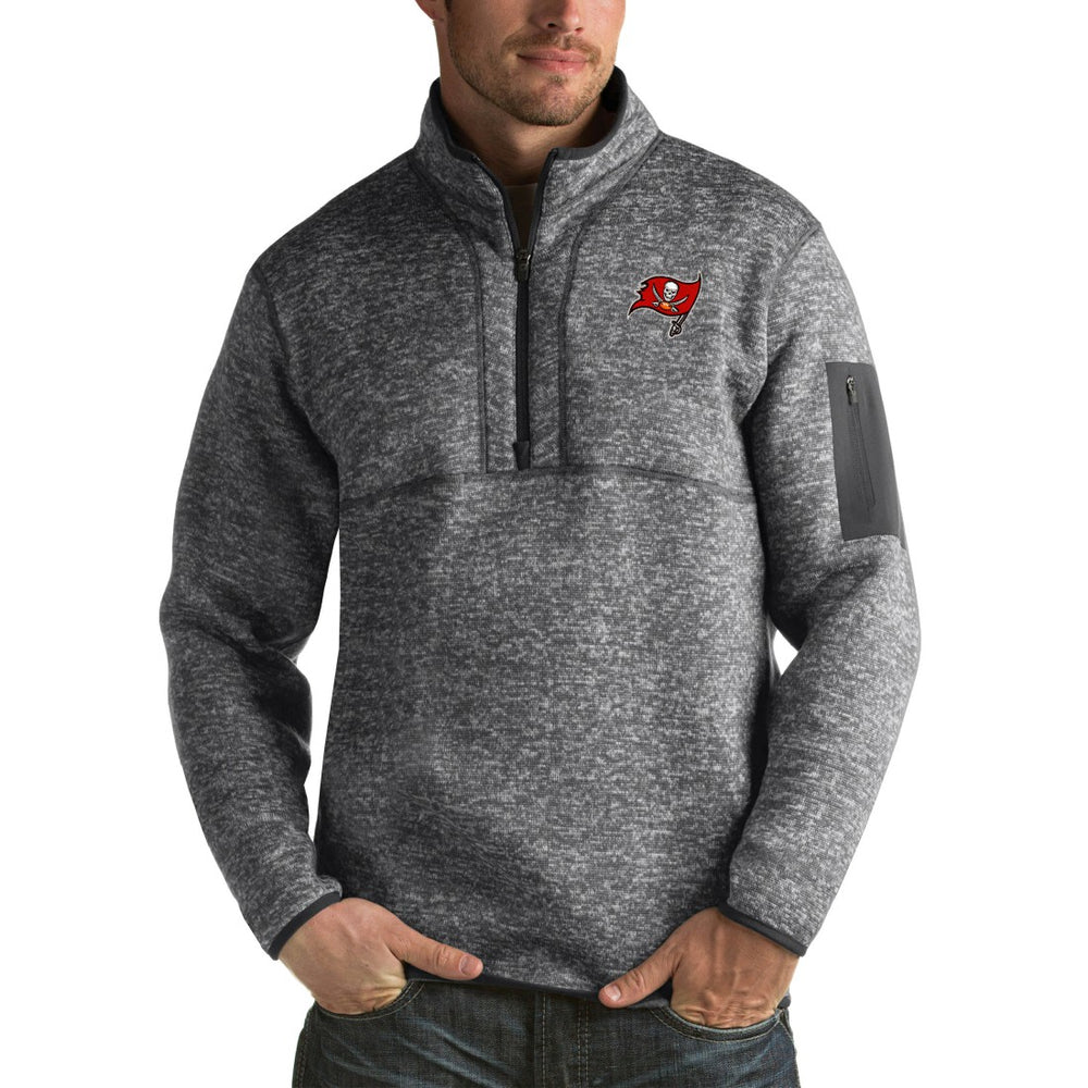 Antigua Fortune Big & Tall Quarter-Zip Pullover Jacket - Tampa Bay Buccaneers Pullover
