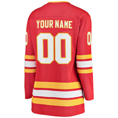 NHL Calgary Flames Fanatics Women's Home Breakaway Custom Jersey