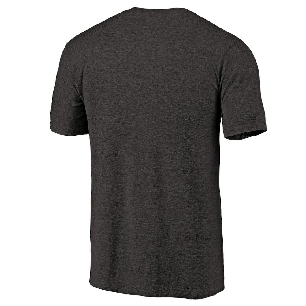 NHL New Jersey Devils Primary Logo Left Chest Distressed Tri-Blend T-Shirt