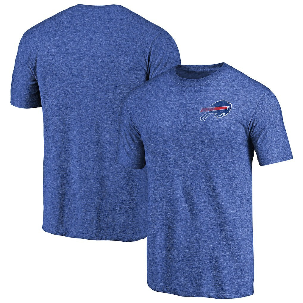 Primary Logo Left Chest Distressed Tri-Blend T-Shirt - Buffalo Bills T-shirts