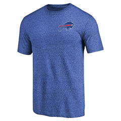Primary Logo Left Chest Distressed Tri-Blend T-Shirt - Buffalo Bills T-shirts