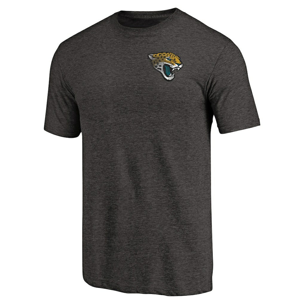 Primary Logo Left Chest Distressed Tri-Blend T-Shirt - Jacksonville Jaguars T-shirts