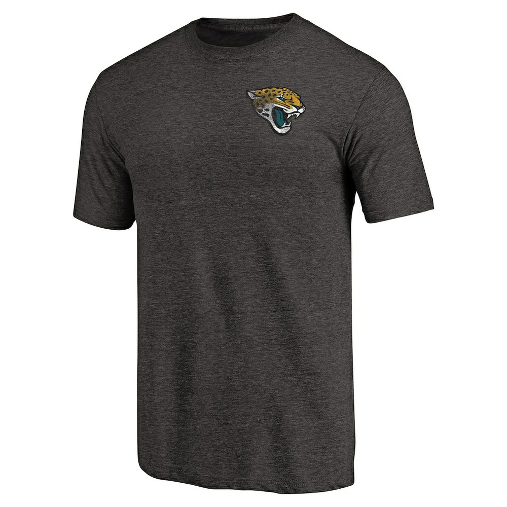 Primary Logo Left Chest Distressed Tri-Blend T-Shirt - Jacksonville Jaguars T-shirts