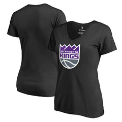 Sacramento Kings Women's Primary Logo V-Neck T-Shirt