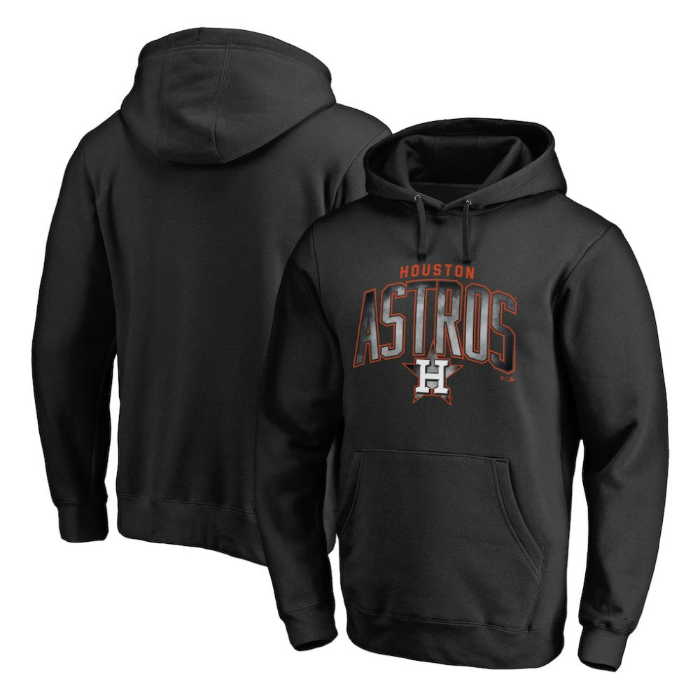 Black Houston Astros Arch Smoke Pullover Hoodie
