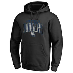 Black Los Angeles Dodgers Arch Smoke Pullover Hoodie