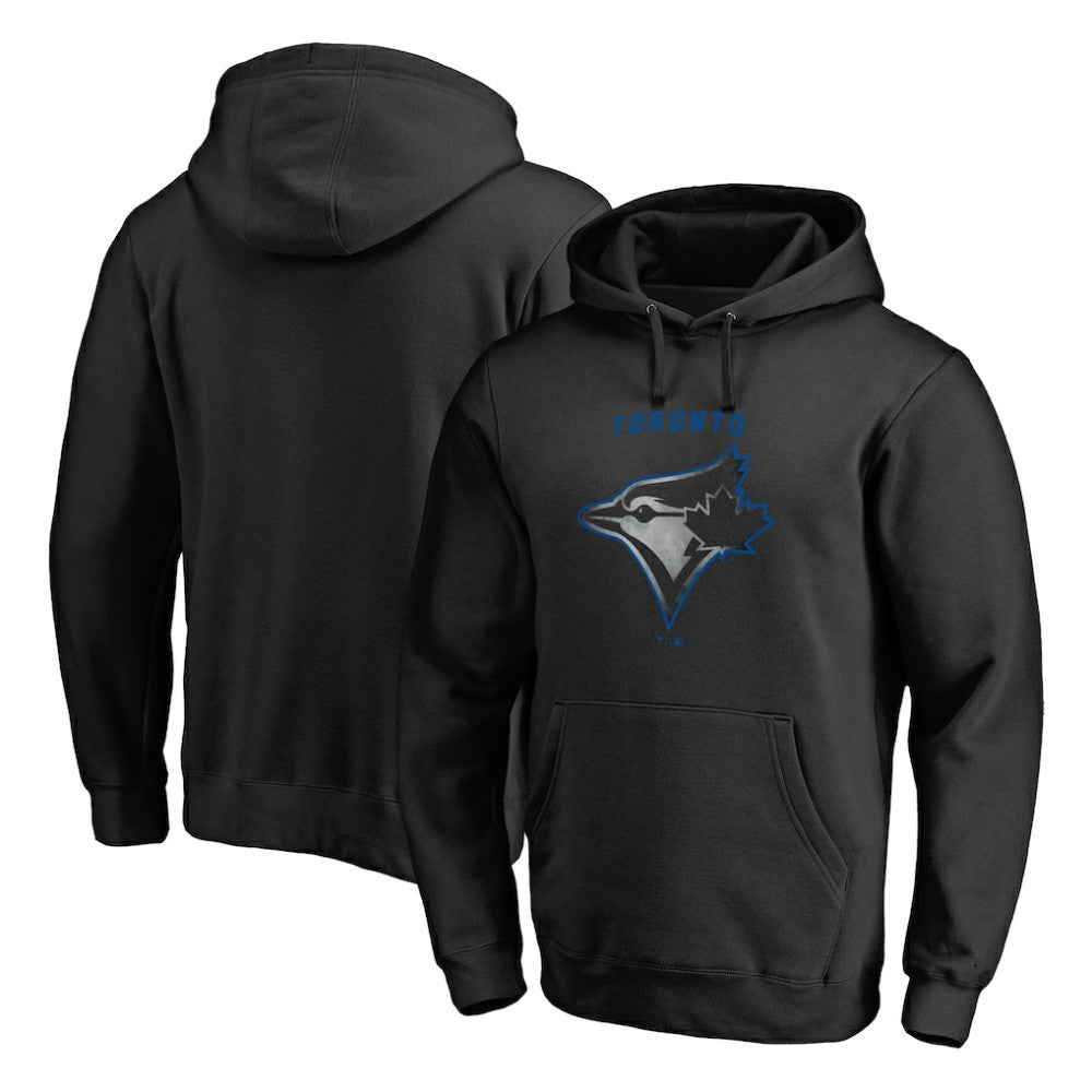 Black Toronto Blue Jays Arch Smoke Pullover Hoodie
