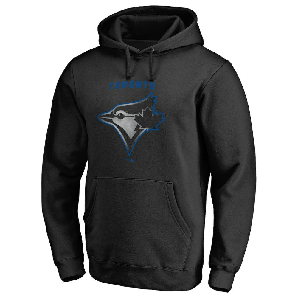 Black Toronto Blue Jays Arch Smoke Pullover Hoodie