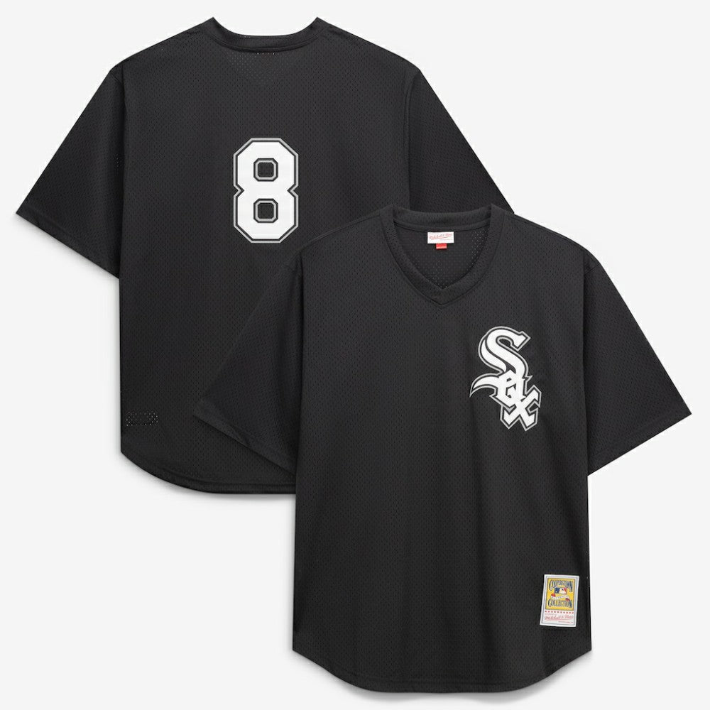 Black Bo Jackson Chicago White Sox Mitchell & Ness Cooperstown Collection Big & Tall Mesh Batting Practice Jersey