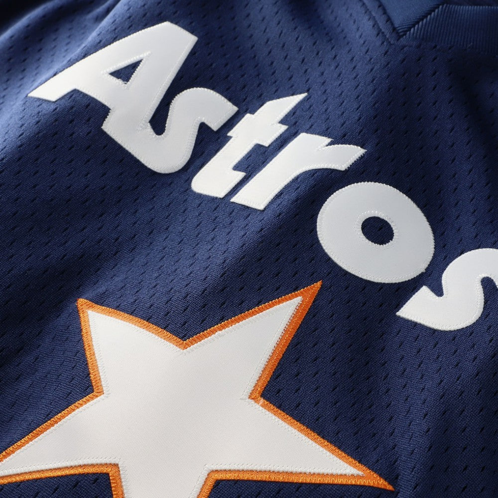 Navy Nolan Ryan Houston Astros Mitchell & Ness Cooperstown Collection Big & Tall Mesh Batting Practice Jersey